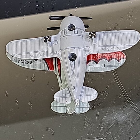 Vintage Gee Bee A135 Zee Toys Dyna Flites Red NR2100 Diecast Plane Good - Picture 6 of 10